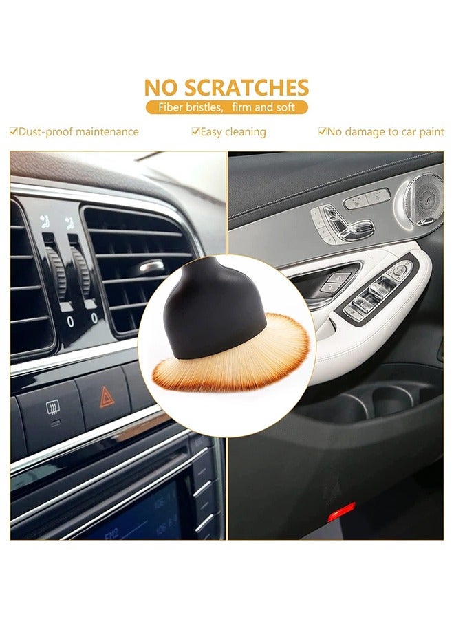 3 قطع من أدوات تنظيف السيارة الداخلية، فرشاة تنظيف السيارة، مجمعات الغبار الداخلية، فرشاة تنظيف السيارة الداخلية، فرشاة الغبار - Image 4
