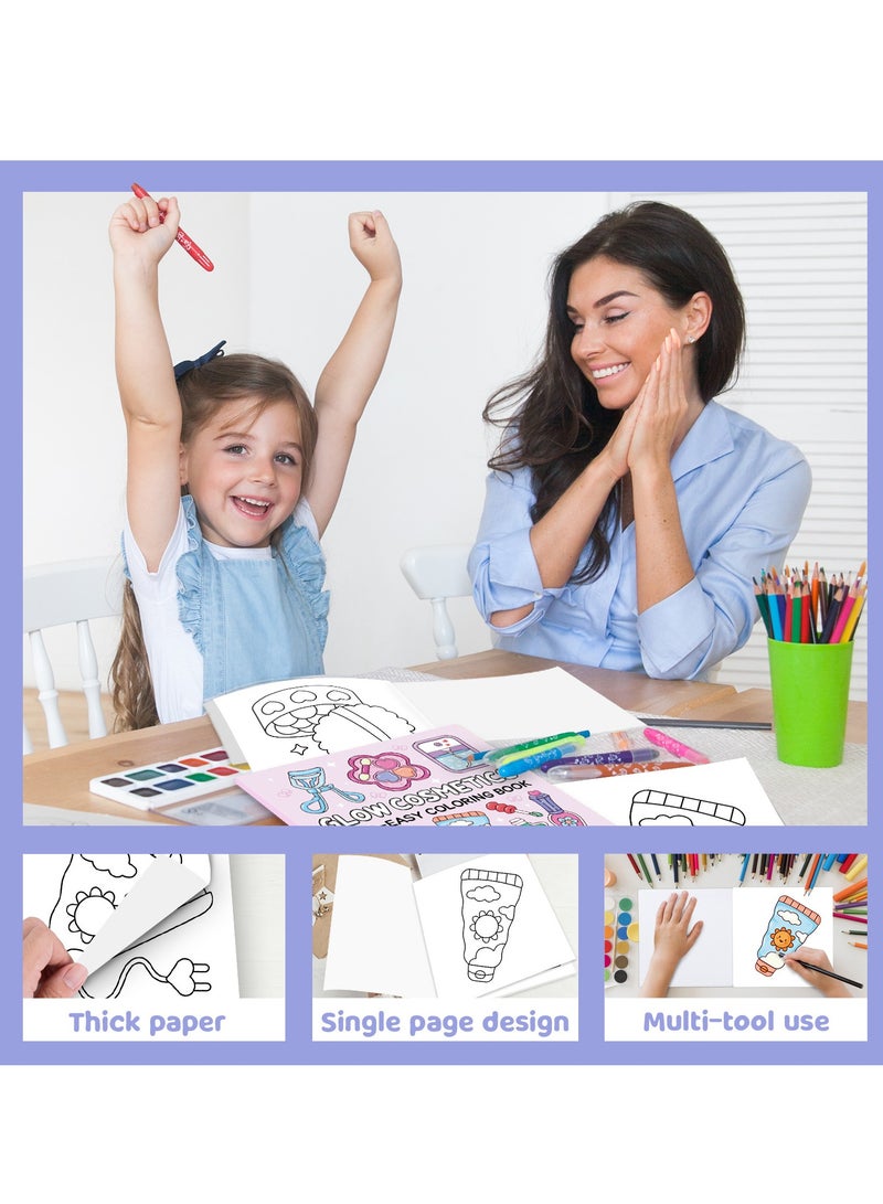 CALL PLAY 2pcs Coloring Book, Big Book , 80 Coloring Pages, Gift for Kids, Age 3, 4, 5, 6,7,8,9,10 - Image 4