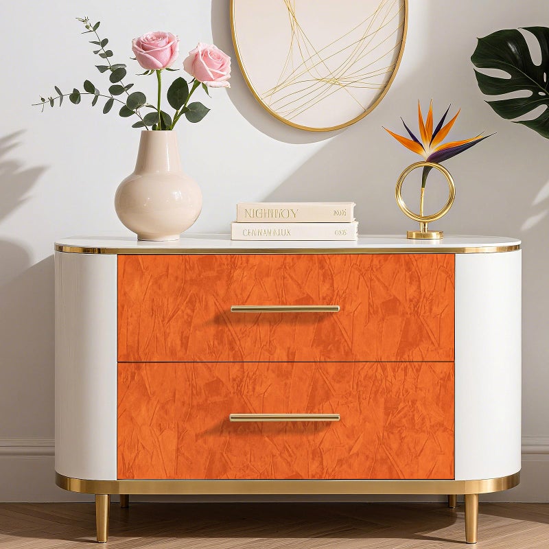 HelloWall Orange Wallpaper Crushed Felt Velvet Wallpaper Peel and Stick Velvet Drawer Liner Luxury Self Adhesive Felt Fabric Flocking Liner Orange Contact Paper for Jewelry Girls Nursery Decor 17.5x80 - Image 2