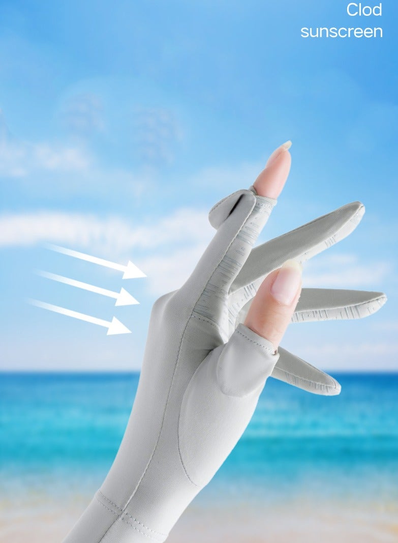 قفازات نسائية، قفازات قيادة، قفازات حماية من أشعة الشمس الصيفية غير قابلة للانزلاق - Image 5