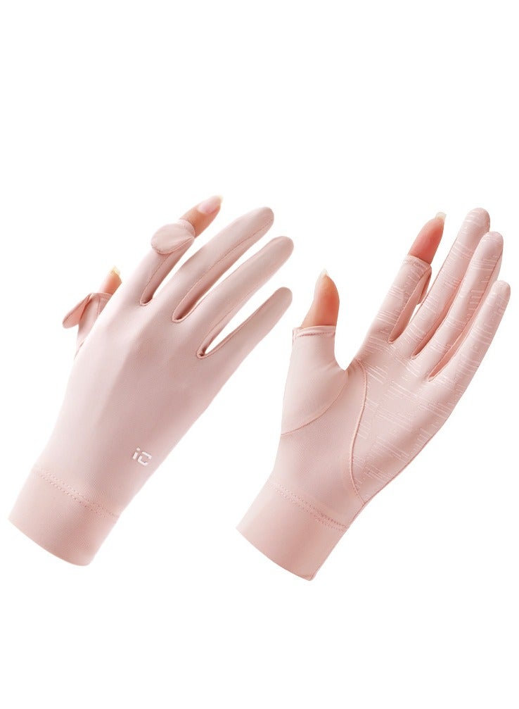 قفازات نسائية، قفازات قيادة، قفازات حماية من أشعة الشمس الصيفية غير قابلة للانزلاق - Image 1