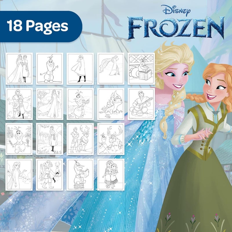 CRAYOLA - Color Wonder, Colouring Set with 18 Coloring Pages and 4 Stain-free Felt Pens, Frozen Topic, Creative Activity for Children - Image 2