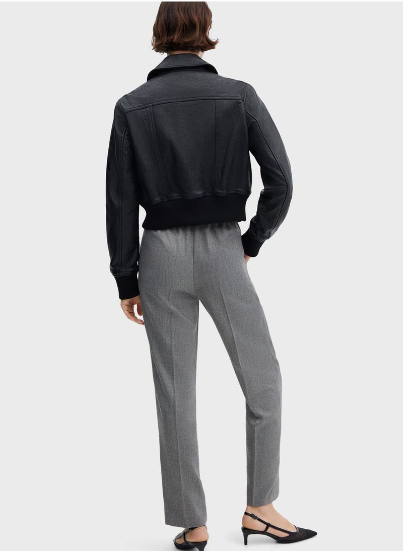 MANGO - High Waist Pants - Image 1