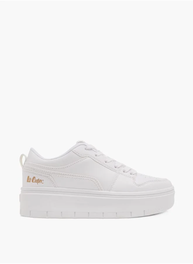 لي كوبر Womens Ankle Sneakers With Lace-Up Closure