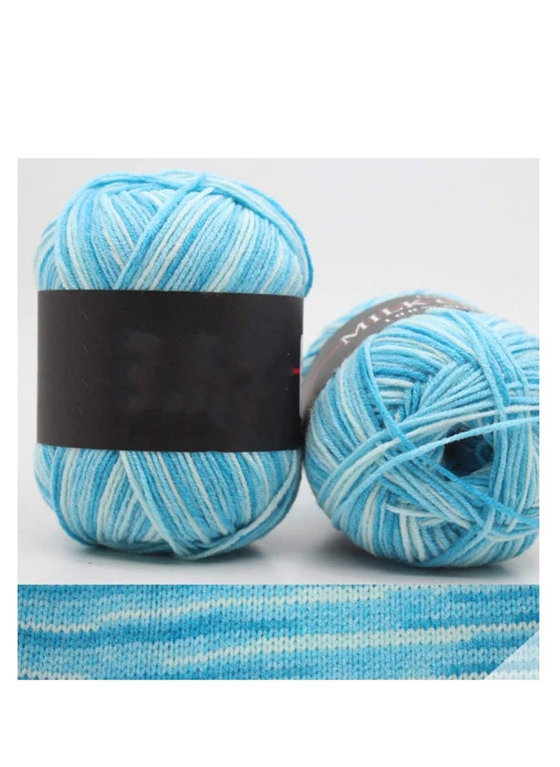 Generic - Crochet Yarn Five Piece Multicolored, Acrylic Knitting Yarn, Hand Knitting Yarn, Weaving Yarn, Crochet Thread - Image 1