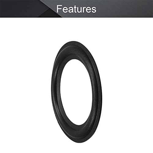 Fielect 2Pcs 3.5inch/90mm Foam Speaker Edge Surround Rings Replacement Kit for Speaker Repair or DIY Black - Image 4