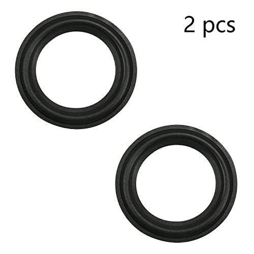 Fielect 2Pcs 3.5inch/90mm Foam Speaker Edge Surround Rings Replacement Kit for Speaker Repair or DIY Black - Image 3