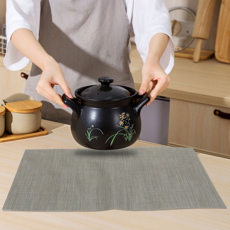 8 pcs Placemats Farmhouse Dining Table Mats Household Cutlery Mat Insulation Placemat - Image 2