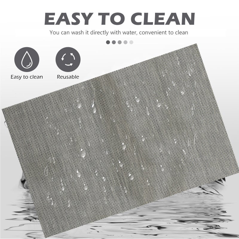 8 pcs Placemats Farmhouse Dining Table Mats Household Cutlery Mat Insulation Placemat - Image 4