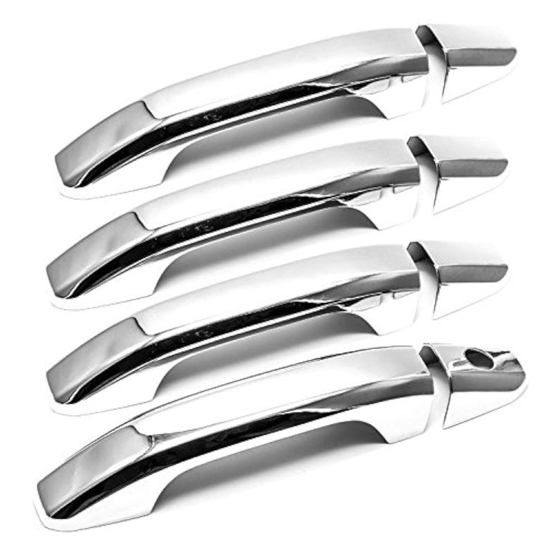 S SIZVER Sizver Chrome Door Handle Covers for 2014-2018 Chevy Silverado 1500 - Image 5