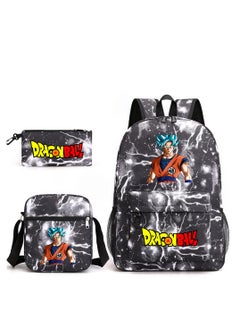 Pokemon Game Peripheral Backpack Three-piece Set Large Capacity Student Canvas Bag 40*30*15cm 