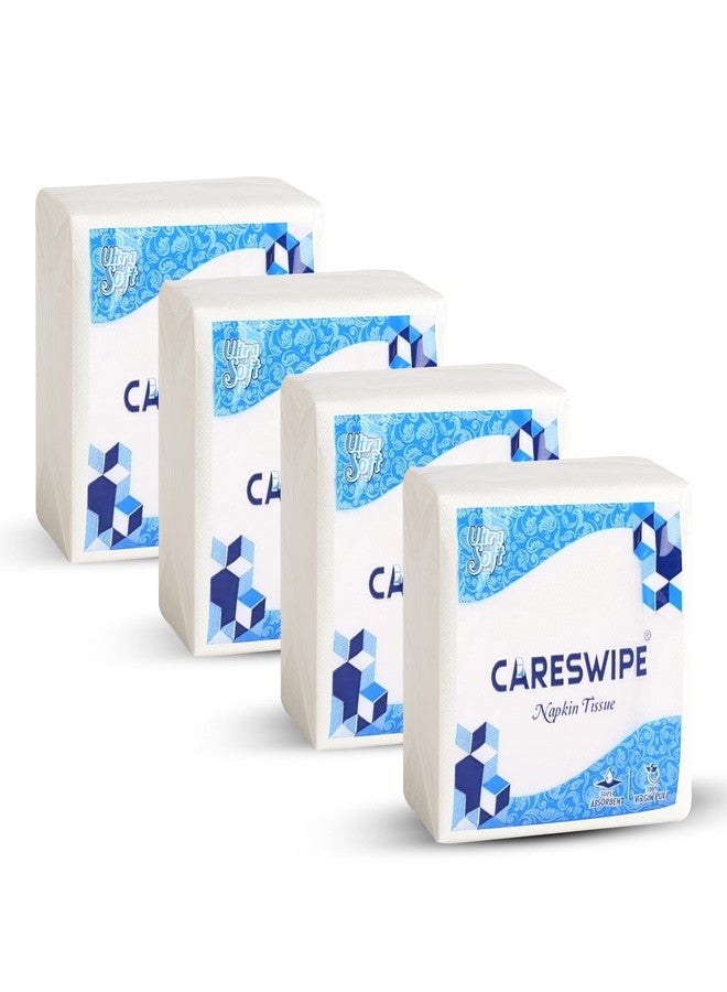 Careswipe مناديل ورقية من كيرسوايب، 100 منديل في العبوة - مجموعة من 4 قطع - Image 1