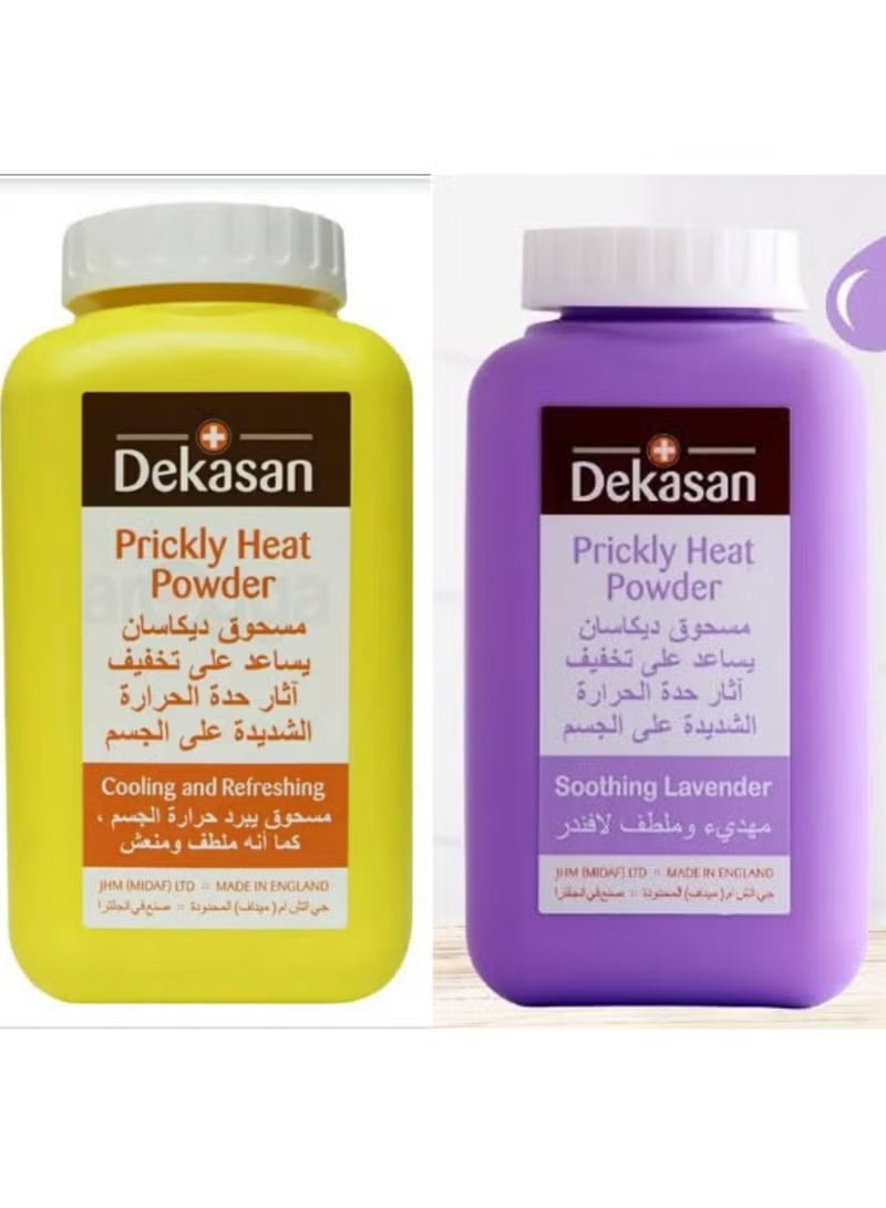 Dekasan Prickly Heat Powder – Soothing Lavender or Cooling & Refreshing Formula for