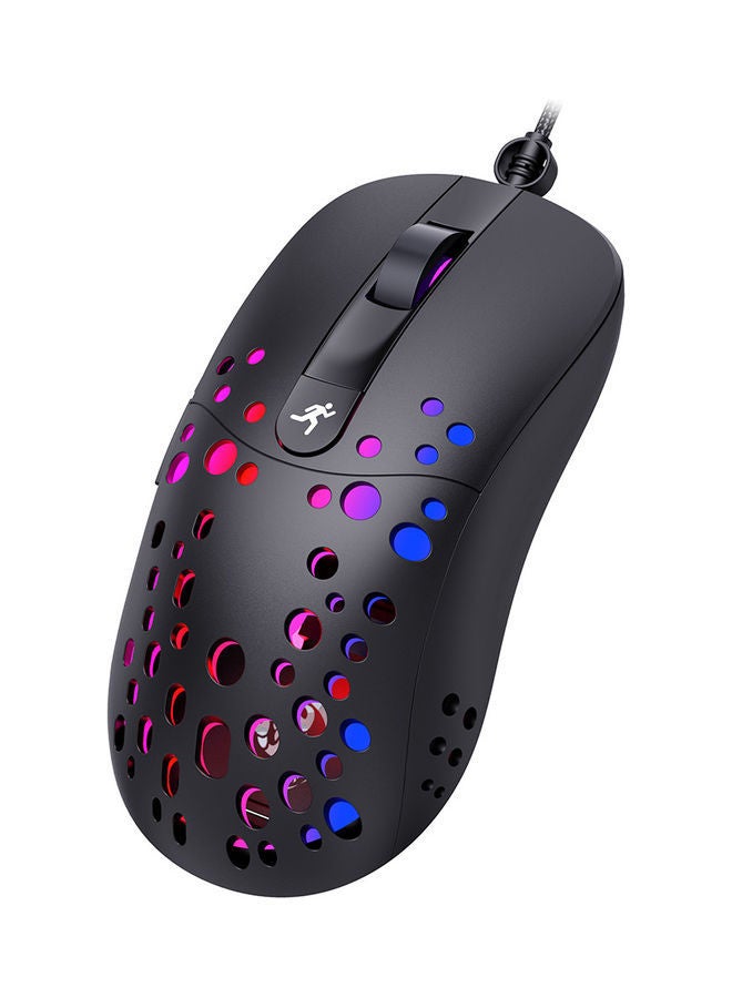 NIBEMINENT Wired RGB Gaming Mouse And Single-hand Keyboard With Portable Converter Combo Black - Image 5
