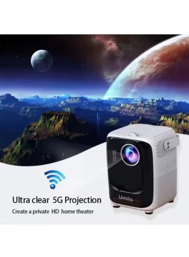 Umiio A007 Portable Smart Projector – Full HD 1080P LED Video Projector with Android OS, 5G WiFi & Bluetooth, Wireless Casting for iOS/Android/Huawei, Home Theater & Outdoor Movie Projector - Image 4