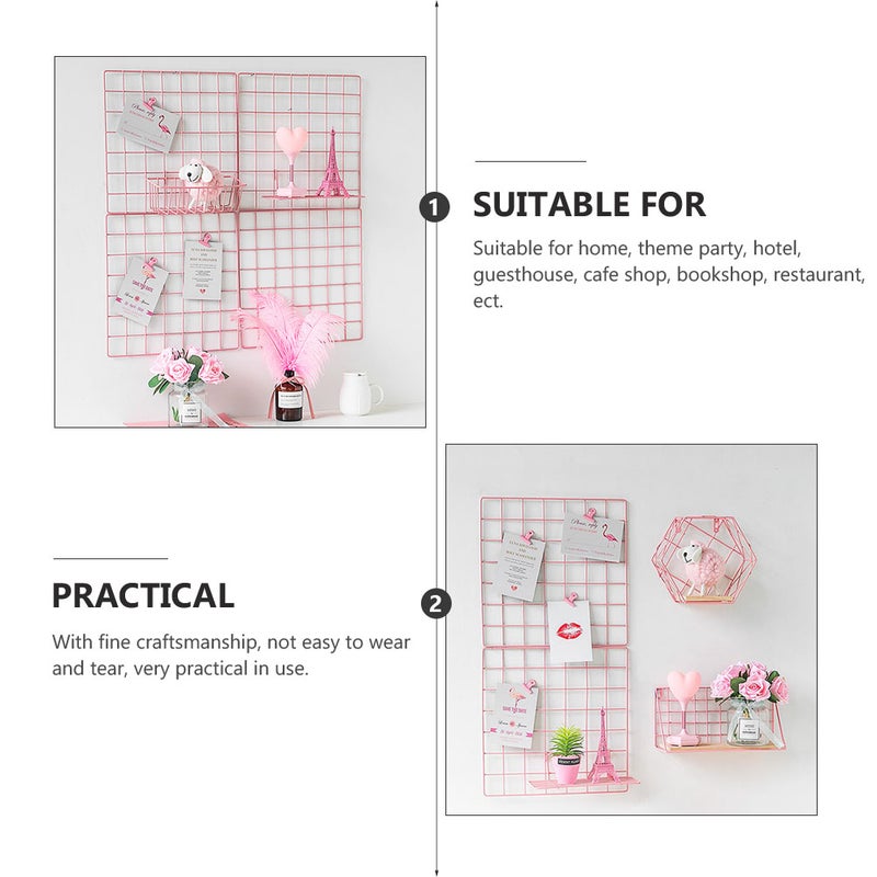 4Pcs Iron Net Adornments Photo Hanging Display Nets Room Decorations ( ) - Image 5
