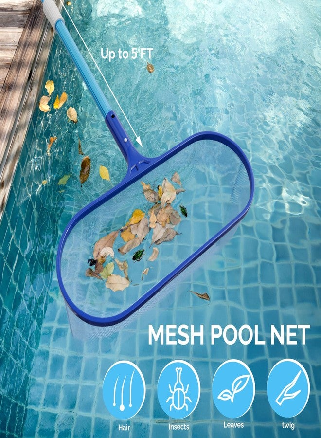 VINGLI Pool Cleaning Kit, Pools Maintenance Kits with Pool Net, Pool Brush,Skimer Net and SPA Brush for Inground & Above Ground Swimming Pools (4 in 1) - Image 4