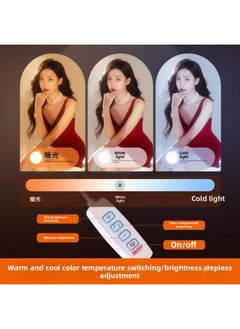 General Mobile Phone Live Beauty Led Fill Light Desktop Photography Video Makeup Desk Lamp Three-color Temperature Integrated Row Light-Specifications:【all-in-one Single-row Fill Light】 (row Light Blue)  - Image 5