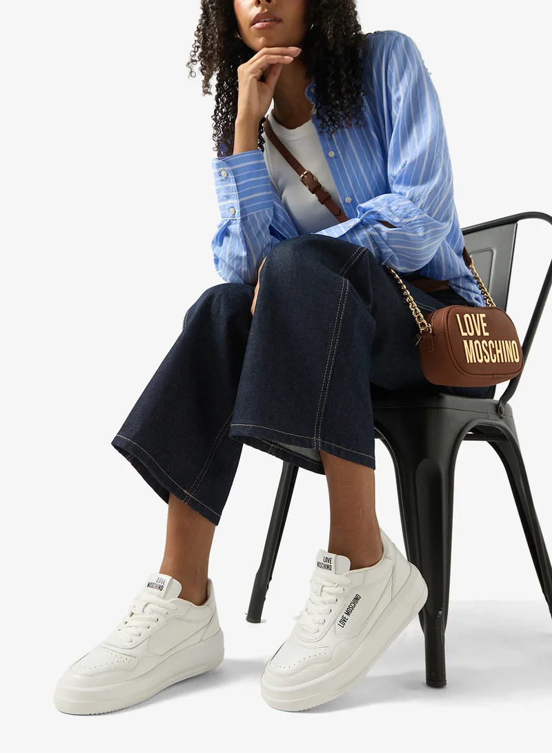 Love Moschino  Logo Low Top Sneakers for Women | Best Price UAE