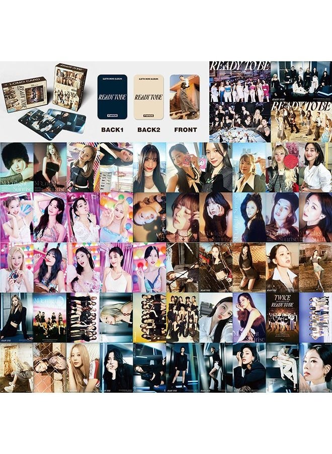 55Pcs Kpop Twice Album READY TO BE Lomo Cards-Twice Photocards Set-High Quality Glossy Finish-The Perfect Addition to Any K-Pop Fan Collection-Twice Greeting Card Gift for Fans