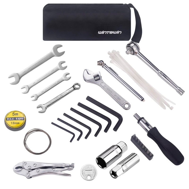 WINTOWIN Compact Motorcycles Repair Tool Kit Compatible with Harley HD Motorcycles - Image 1