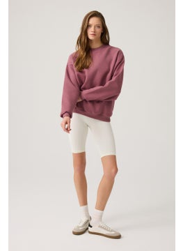 Los Ojos Claret Red Wide Cut Crew Neck Sweatshirt  - Image 2
