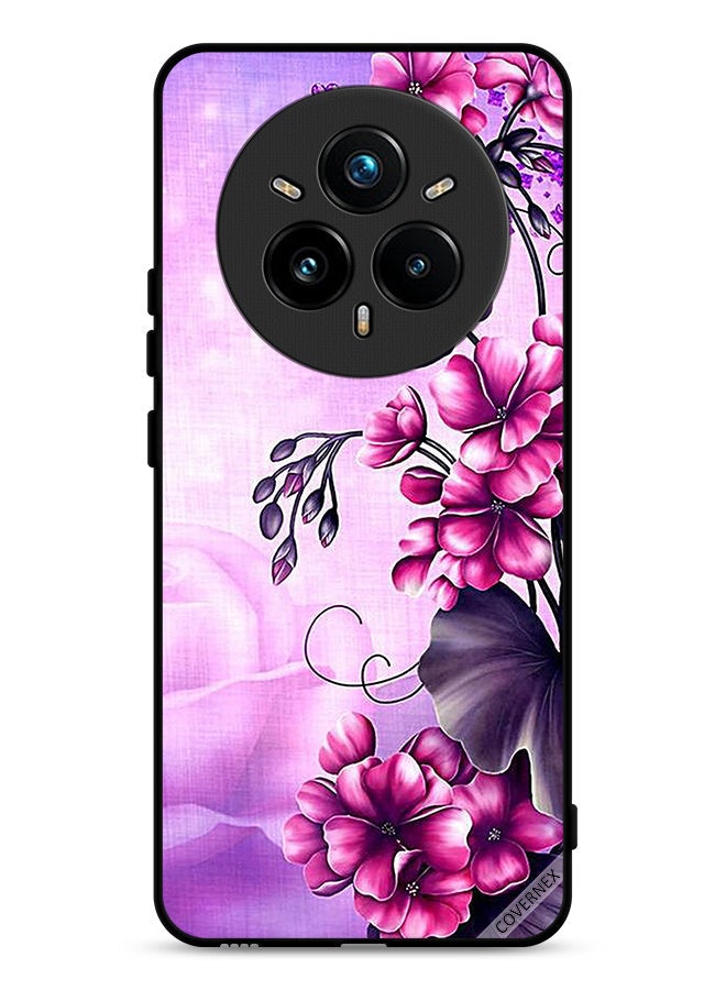 Covernex Realme 14 Pro Plus 5G Protective Case Cover Romantic Flowers Wallpaper