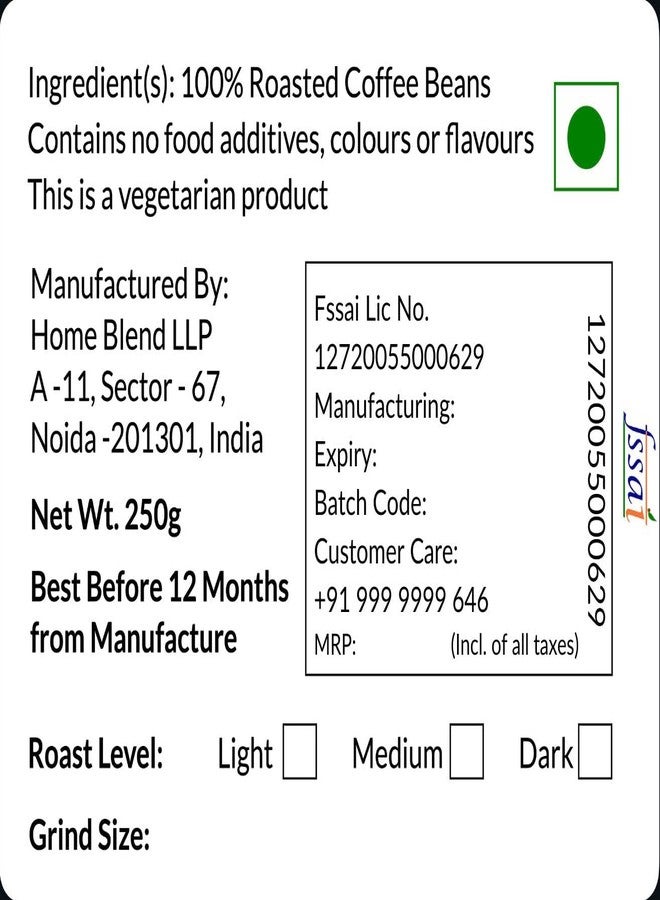 Home Blend Coffee Roasters - French Roast (Very Dark) - Whole Beans or Preferred Grind Size - Pack of 250g (Aeropress (1 Minute)) - Image 5