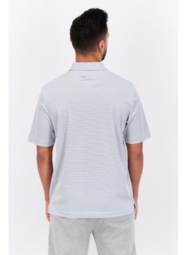 Greg Norman Men Sportswear Fit Short Sleeve Outdoor Polo Shirt, Grey  - Image 4