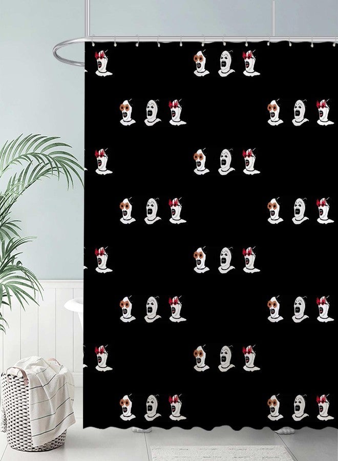 Funnytree Nightmare Clown Shower Curtain, The Horror Show Bathroom Decor, Waterproof Fabric Durable Easy Care Washable, 72"X72"(Hooks Not Included) SC00202-002 - Image 2
