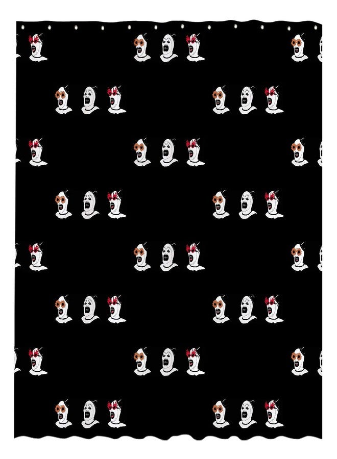 Funnytree Nightmare Clown Shower Curtain, The Horror Show Bathroom Decor, Waterproof Fabric Durable Easy Care Washable, 72"X72"(Hooks Not Included) SC00202-002 - Image 1