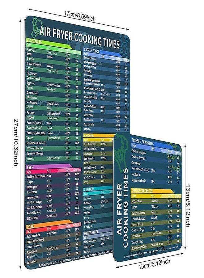 SECRET DESIRE Creations Cooker Chart Cookware Magnetic Cheat Sheet Memo Chart Sticker Cookbook for air Fryer|Home Decor|Figurines - Image 3