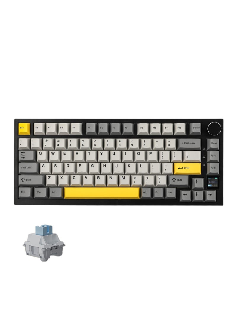 Ajazz - Ajazz AK820 Pro Mechanical Keyboard Wireless/Bluetooth/USB RGB Backlit Soundproofing Foam for PC Mac Win - Image 1