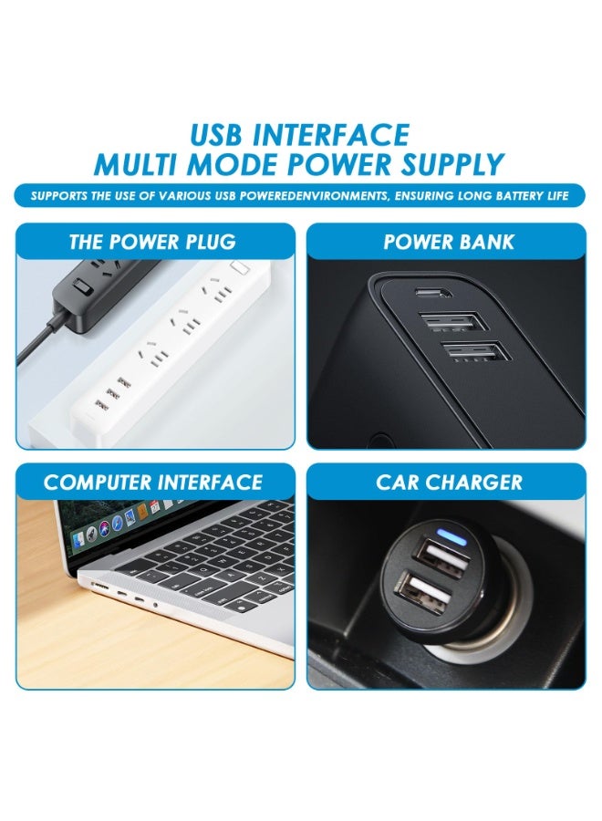 SANMUGEED Aquarium Air Pump, Mini USB Fish Tank Pump, Portable Energy Saving Oxygen Bubbler Aerator with Air Stone for Small Aquariums, Outdoor Fishing - Image 3