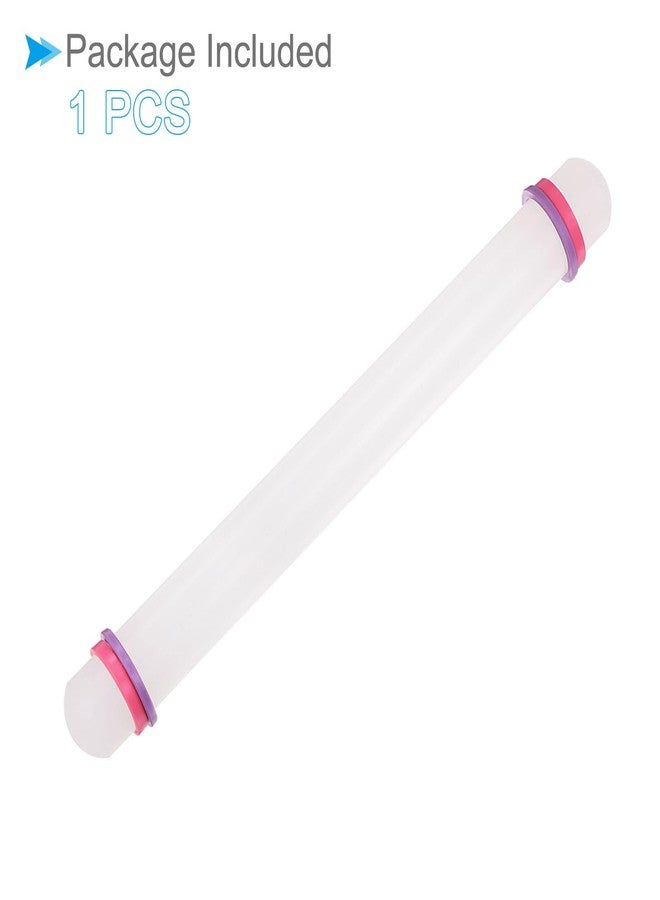 CoCud Fondant Rolling Pin, 13" Length, PP Plastic Non-Stick Guide Rings Fondant Roller Dough Roller - (Applications: for Baking Clay DIY) - Image 5