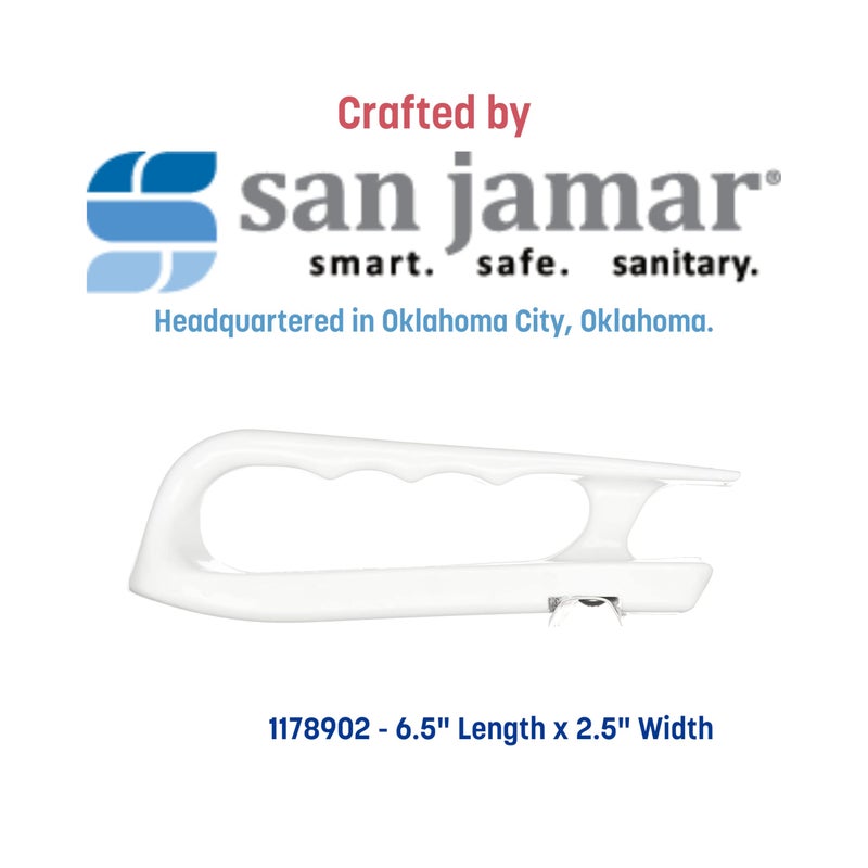 Sparta San Jamar Cutting Board Refinisher Cutting Board Scraper with Grooved Handle for Kitchen and Restaurants, Plastic, 6.5 x 2.5 Inches, White - Image 3