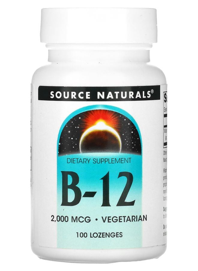 Source Naturals B12 2000 mcg 100 Lozenges