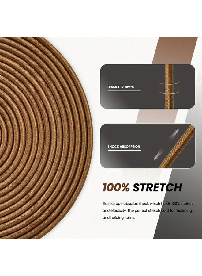 Neon Green Heavy Duty Bungee Cord 8mm 787 Inch 150lb Capacity UV Resistant for Camping Boat Luggage - Image 5