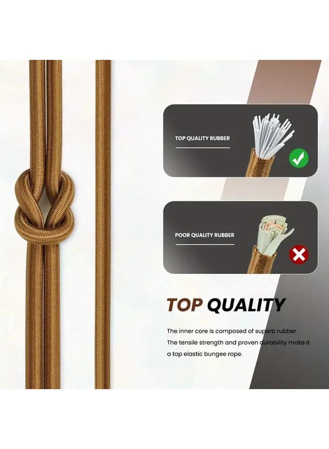 Neon Green Heavy Duty Bungee Cord 8mm 787 Inch 150lb Capacity UV Resistant for Camping Boat Luggage - Image 4