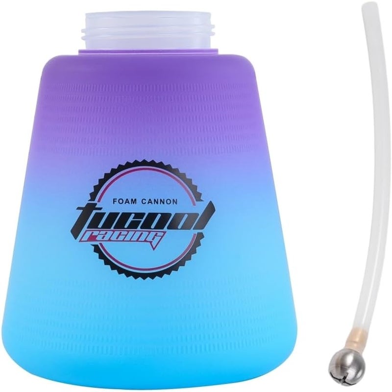 Tucool Racing Foam Cannon Jug with Straw, 1 Liter Replacement Foam Spray Bottle for Car Wash (Foam Cannon Bottle Violet with Straw) - Image 1