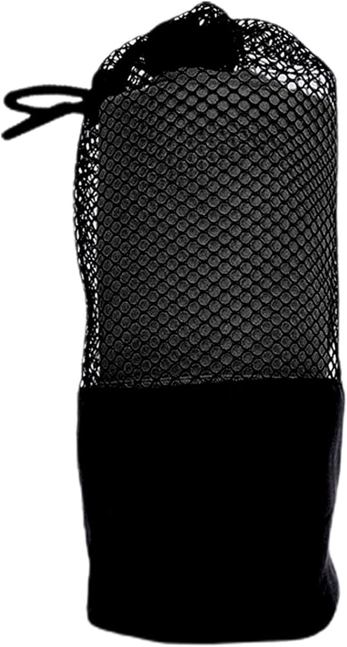 Extra Large Quick Dry Microfiber Bath Towel 80x160cm Black with Storage Bag for Beach Yoga Fitness - Image 1