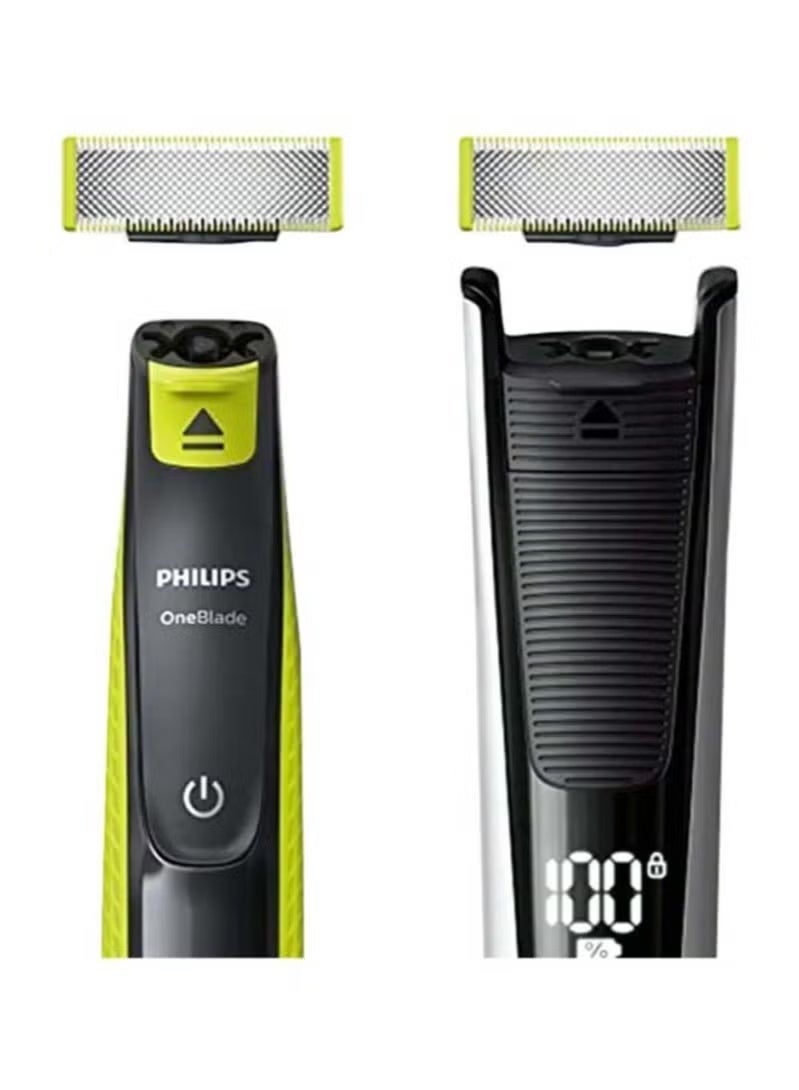 فيليبس شفرات بديلة OneBlade QP220/51 من Philips | تشذيب، تحديد، وحلاقة أي طول للشعر | 2 شفرات أصلية قابلة للاستبدال | تتناسب مع جميع مقابض OneBlade، للاستخدام الرطب والجاف - Image 3