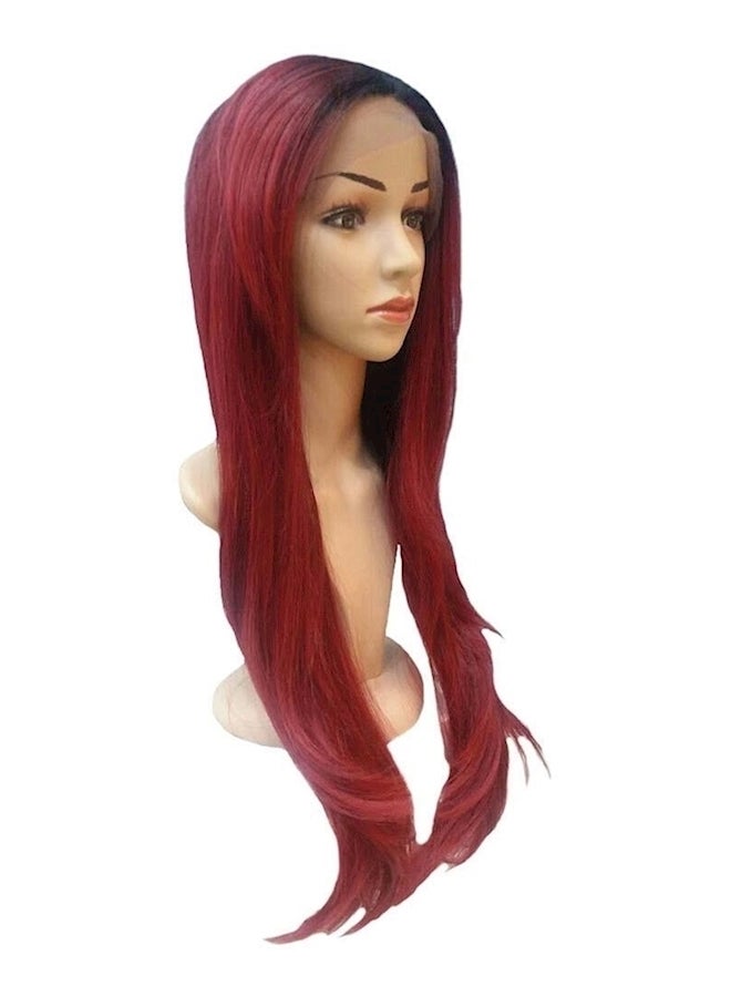 NIBEMINENT Long Straight Front Wig Red - Image 2