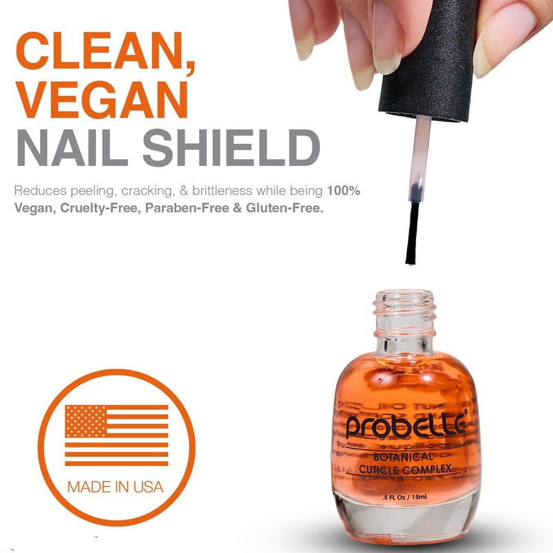 Probelle Kukui Nut Oil Botanical Cuticle Oil, conditions and softens cuticles for healthy nails and cuticle growth, .5oz/ 15 mL - Image 4