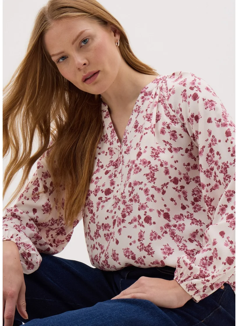 Matalan Pink Ditsy Floral Popover Blouse