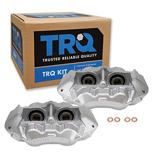 TRQ Front Brake Caliper Set Compatible with 1965-1982 Chevrolet Corvette - Image 1