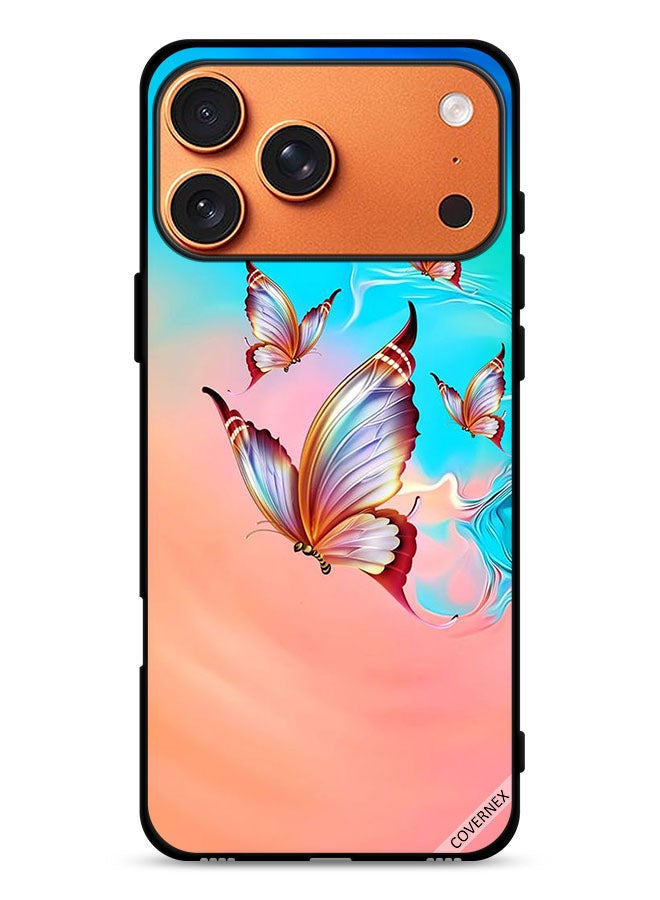 Covernex Apple iPhone 17 Pro Max Protective Case Cover Butterflies Flying Over Paint Color - Image 1