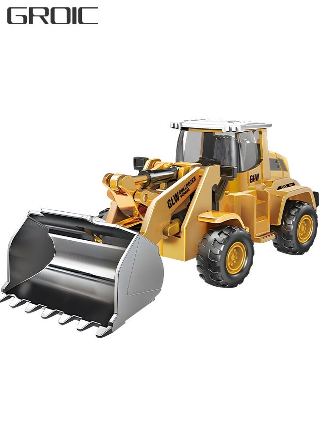 GROIC Diecast Truck Models Bulldozer Vehicle Construction Vehicle Model Bulldozer Front Loader Toy Engineering Car Toy boy Gift - Image 1