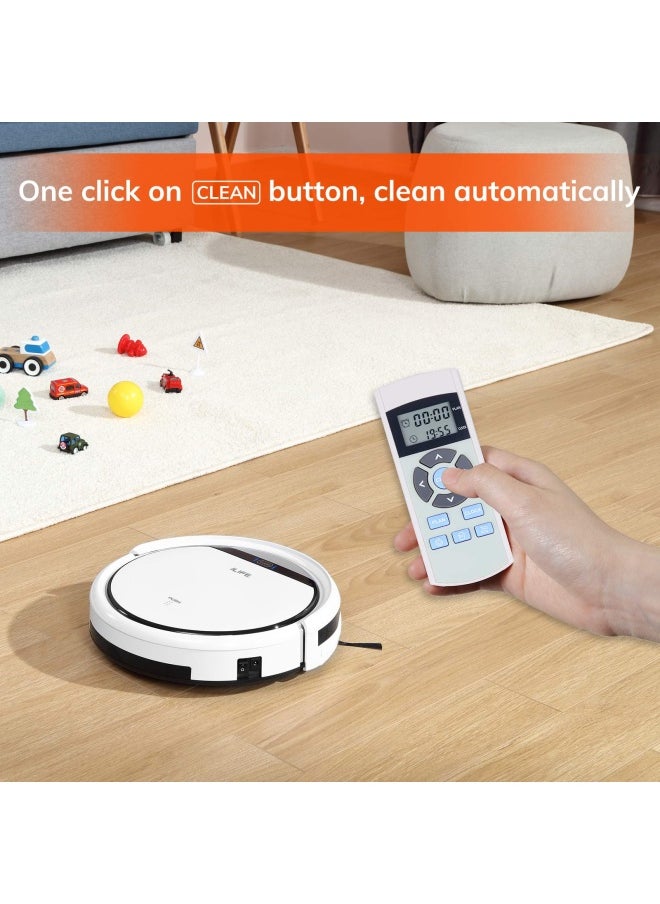 iLife - ILIFE V3s Pro Robot Vacuum Cleaner Tangle-free Suction Slim Automatic Self-Charging Robotic Vacuum Cleaner Daily Schedule Cleaning Ideal For Pet Hair Hard Floor and Low Pile Carpet Pearl White - Image 1