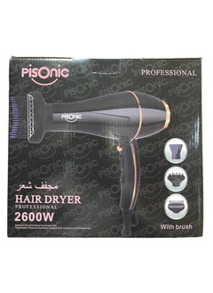 PISONIC Hair Dryer Professional 2600w 